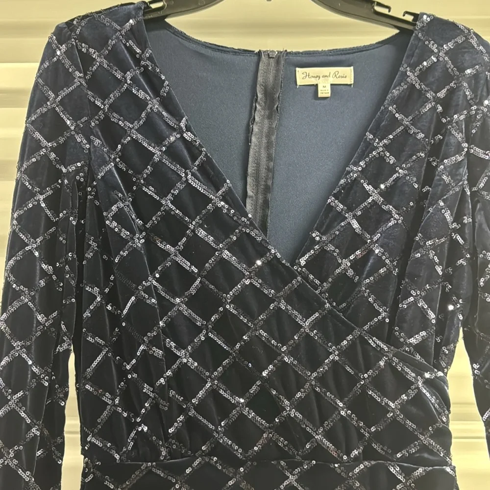 Gently used holiday/party dress soft material. - Picture 3 of 6